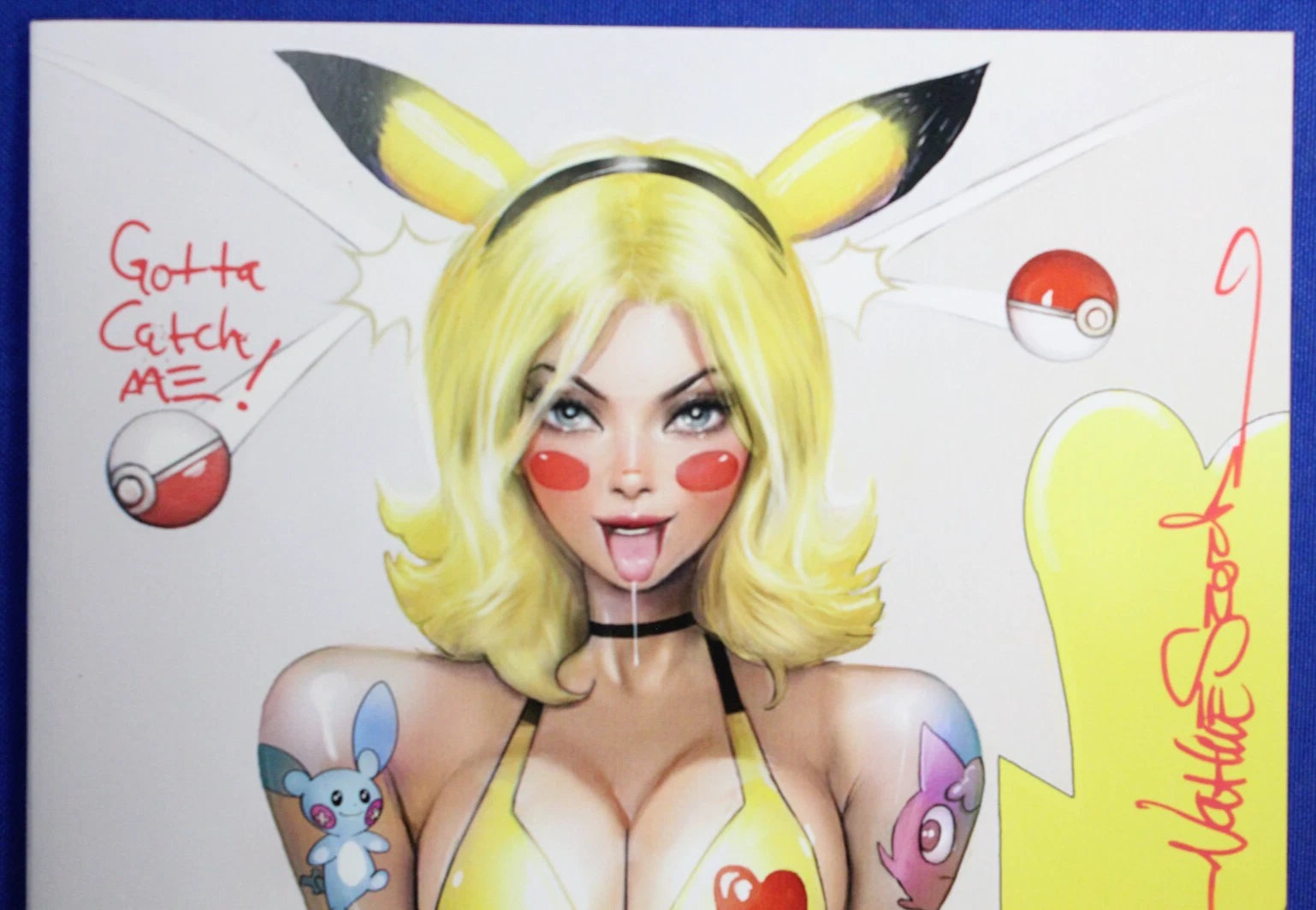 Con Artists #4 Pikachu Pokemon Variant SIGNED by Nathan Szerdy w/ COA NM-