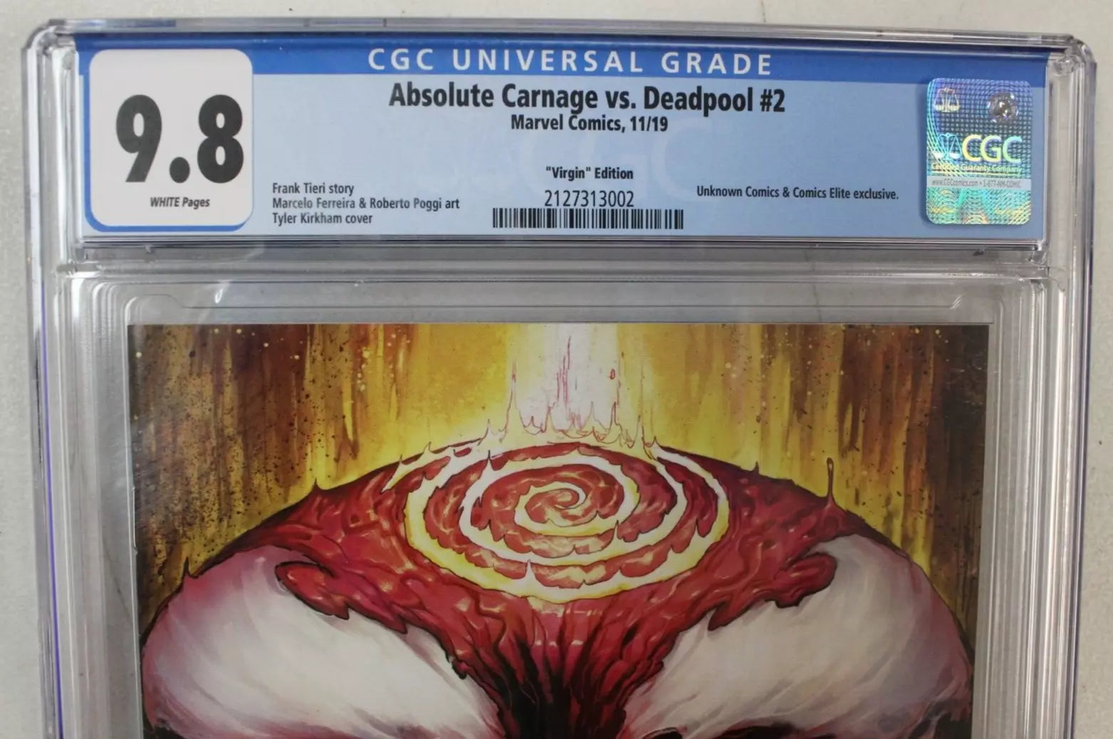 Absolute Carnage vs. Deadpool #2 Unknown Virgin Variant CGC 9.8 NM/M