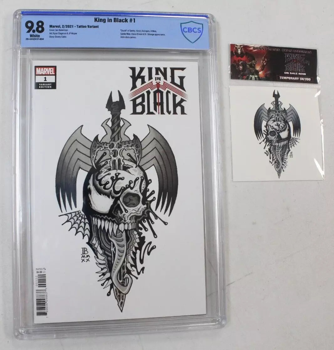 King in Black #1 Ian Bederman Tattoo Variant CBCS 9.8 NM/M