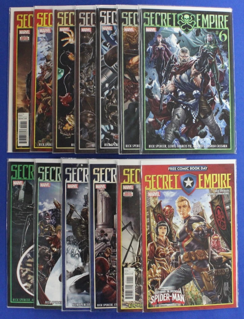 Secret Empire #0-10 Complete Set + FCBD & Omega Lot of 13 FN-VF