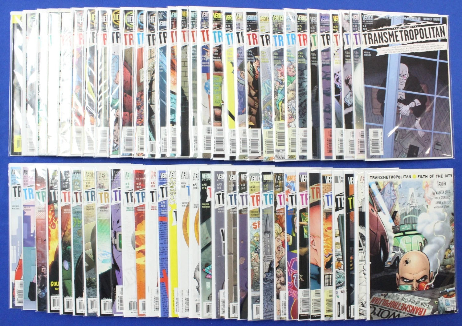 Transmetropolitan #1-60 + Extras Near Complete Set (NO #3) VF-VF/NM