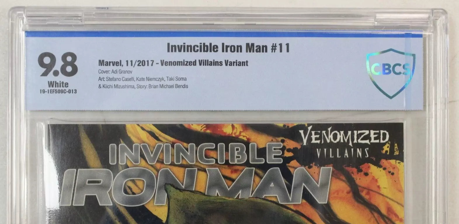 Invincible Iron Man #11 Venomized Villains Variant CBCS 9.8 NM/M