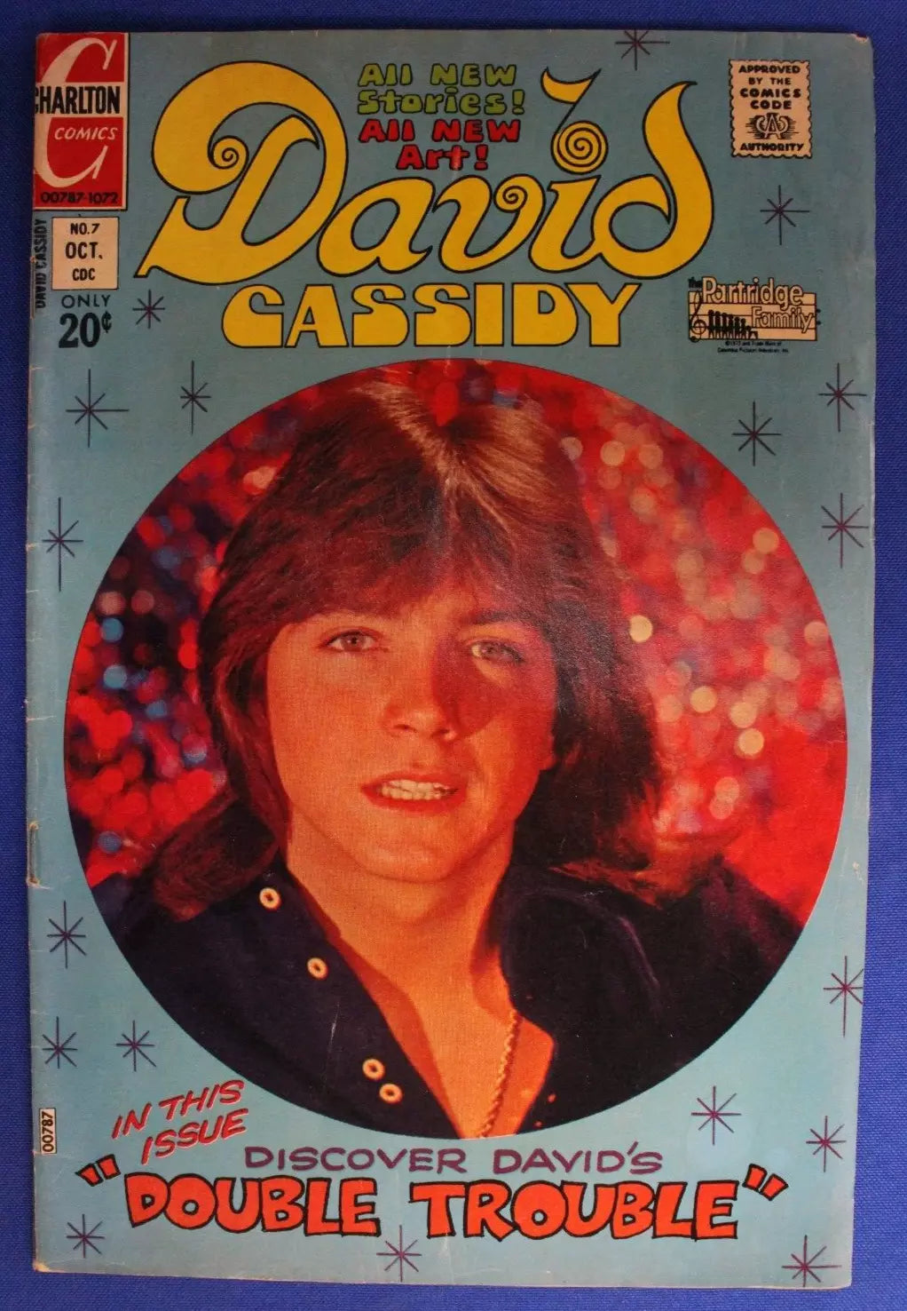 David Cassidy #7 & #8 1972 Charlton 7 VG/FN 8 GD