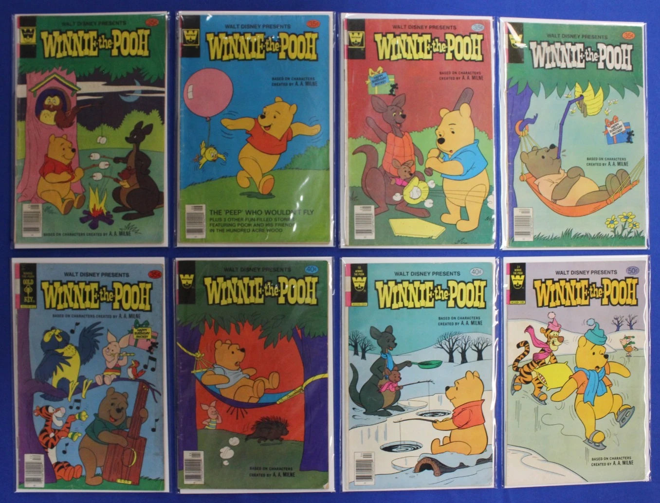 Winnie the Pooh #6 7 8 9 10 12 18 24 Lot of 8 Comics GD
