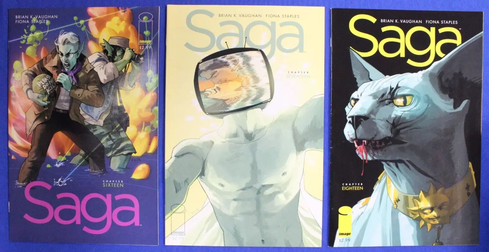 Saga #2-6, #8-66 Near Complete Set + 2nd & 3rd Prints VF/NM