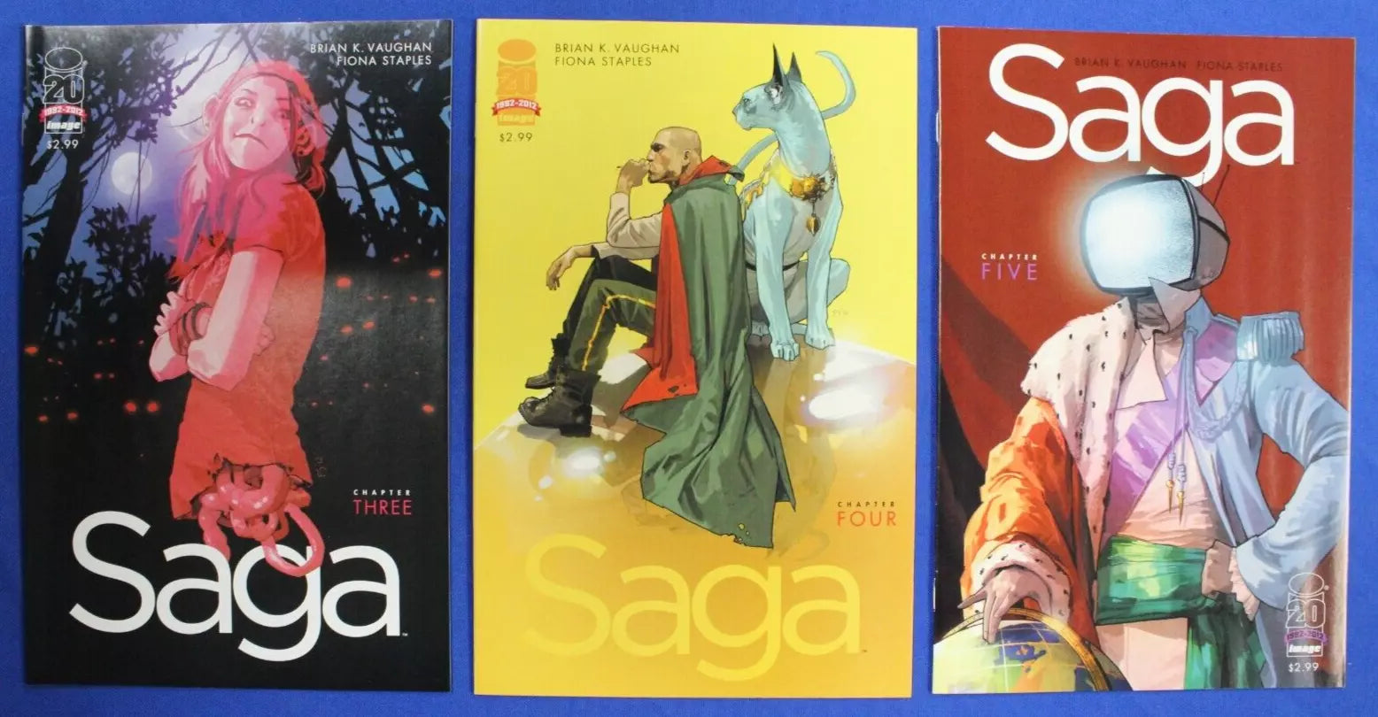 Saga #2-6, #8-66 Near Complete Set + 2nd & 3rd Prints VF/NM