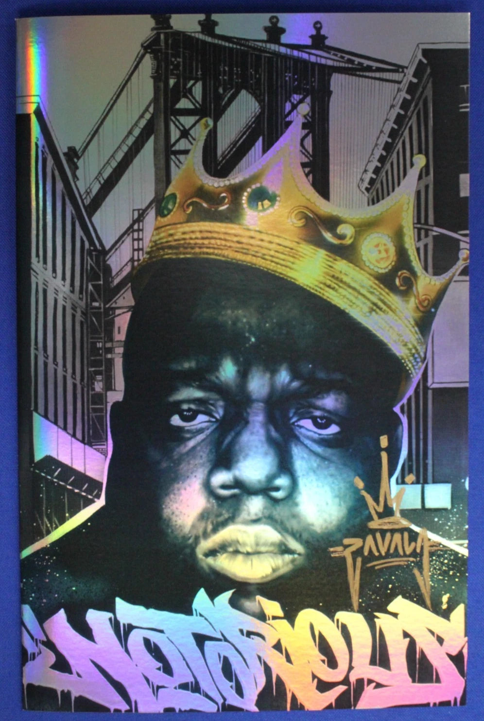 Tribute Notorious BIG NYCC Foil Variant SIGNED by Martin Zavala w/ COA NM-