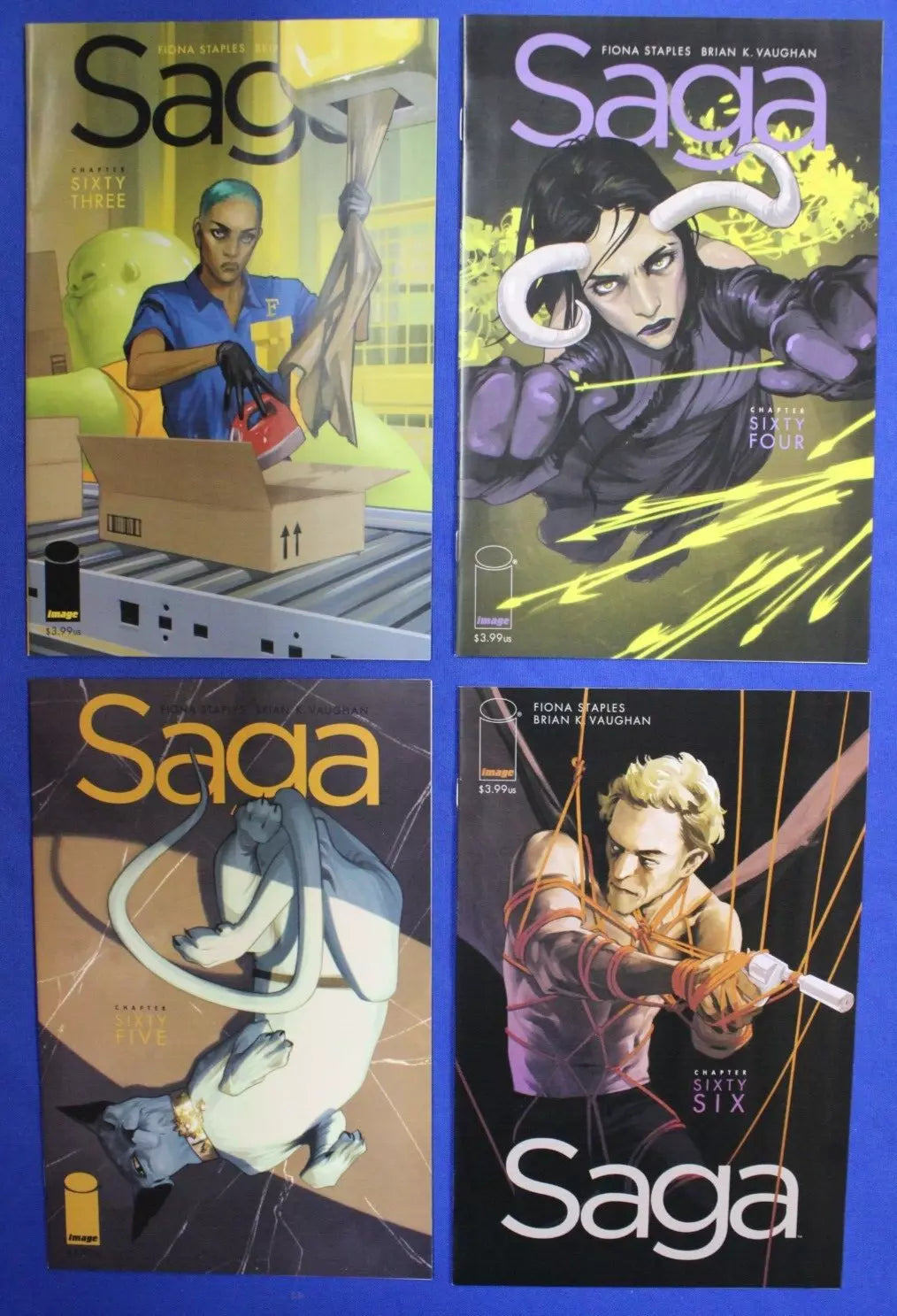 Saga #2-6, #8-66 Near Complete Set + 2nd & 3rd Prints VF/NM