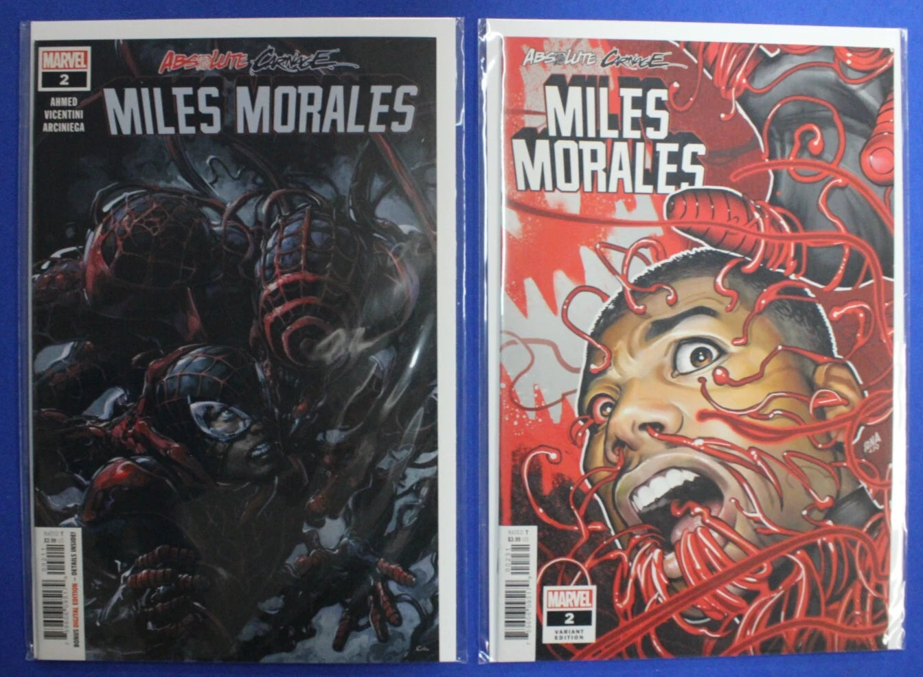 Absolute Carnage Miles Morales #1-3 + David Nakayama Connecting Variants Complete Set VF/NM
