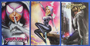 Spider-Gwen Variant Lot Spider-Verse #1 Greg Horn Exclusive Cover A & D + ASM 47