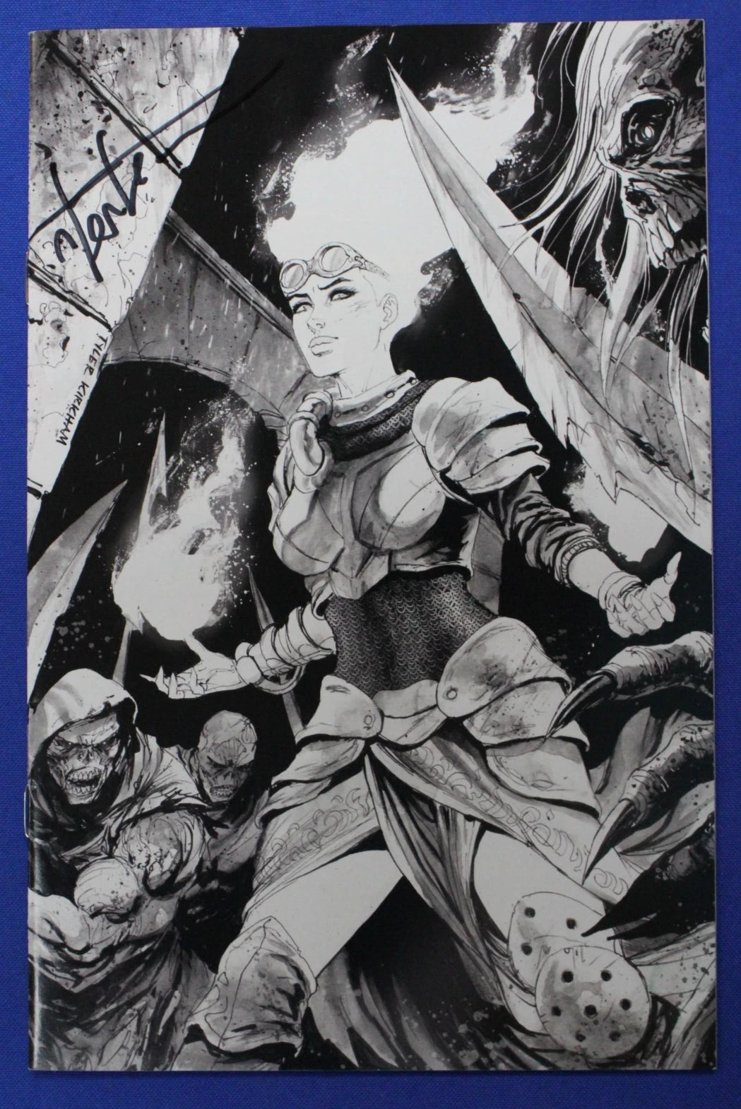 MTG Chandra #1 Limited Tyler Kirkham Sketch Variant SIGNED w/ COA VF/NM