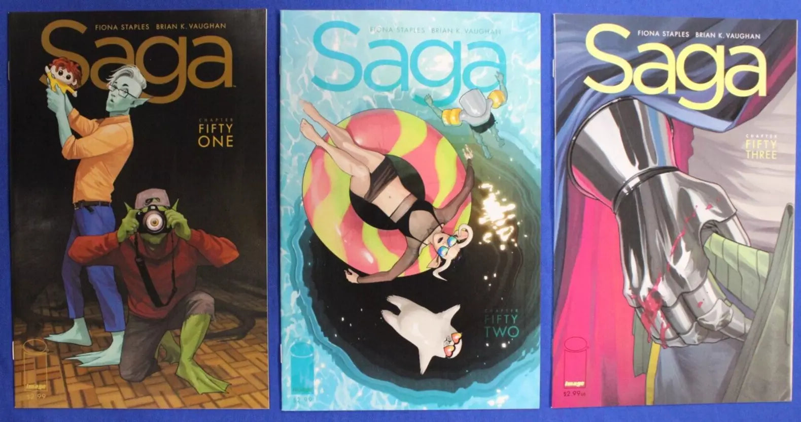 Saga #2-6, #8-66 Near Complete Set + 2nd & 3rd Prints VF/NM