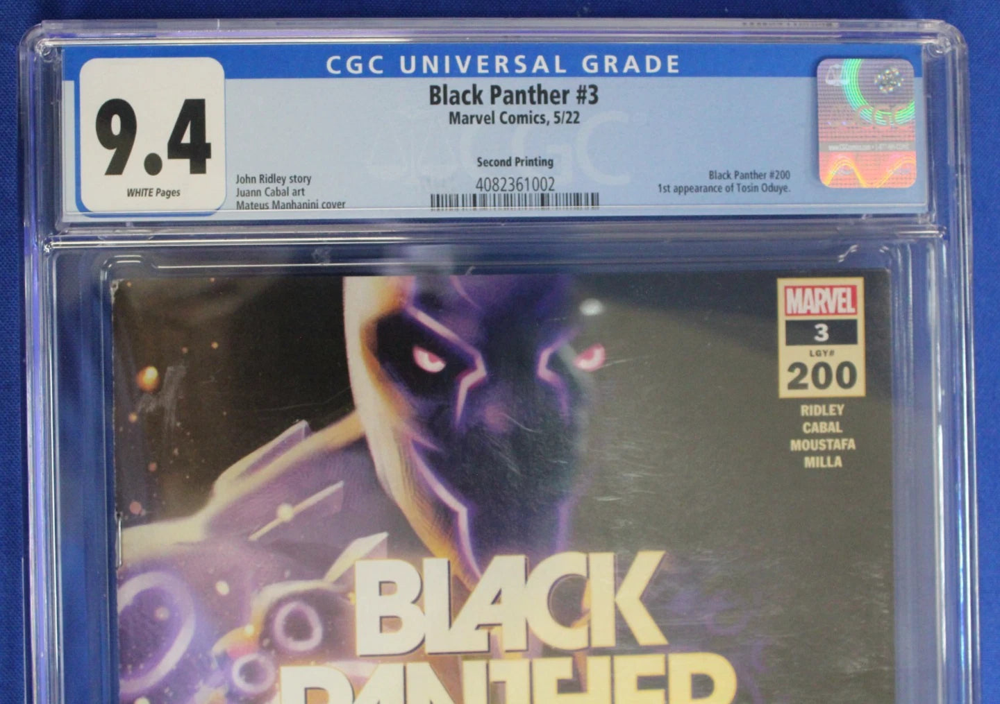 Black Panther #3 2nd Printing Variant CGC 9.4 NM DAMAGED CASE