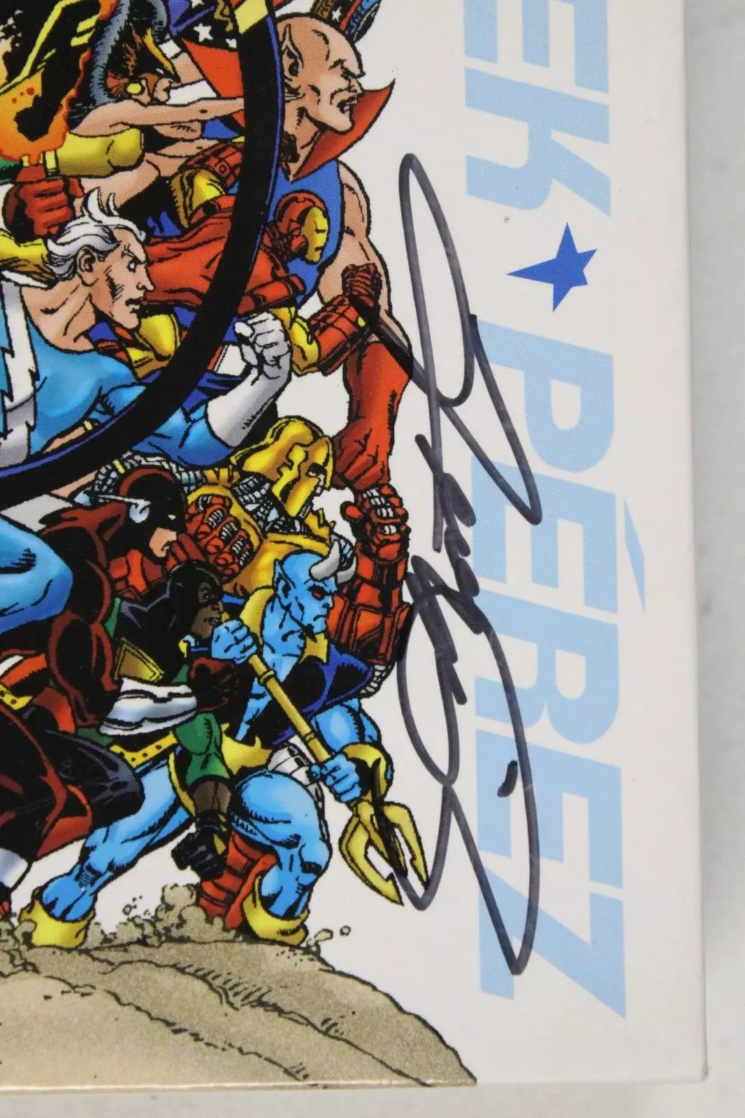 JLA Avengers Hardcover Slipcase Set w/ Compendium Signed x4 by George Perez