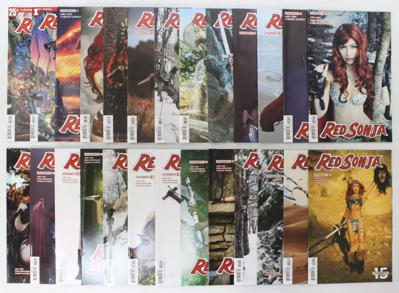 Red Sonja #0, 1-25 Complete Set Cosplay Covers