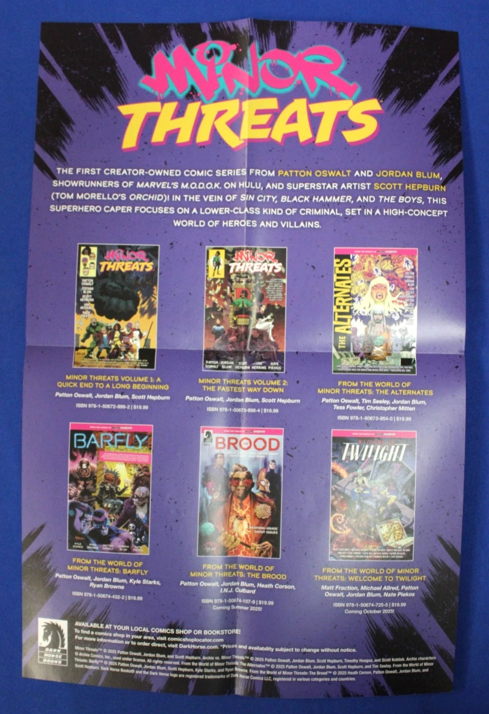 Dark Horse Minor Threats LCSD 2025 Promo Bundle