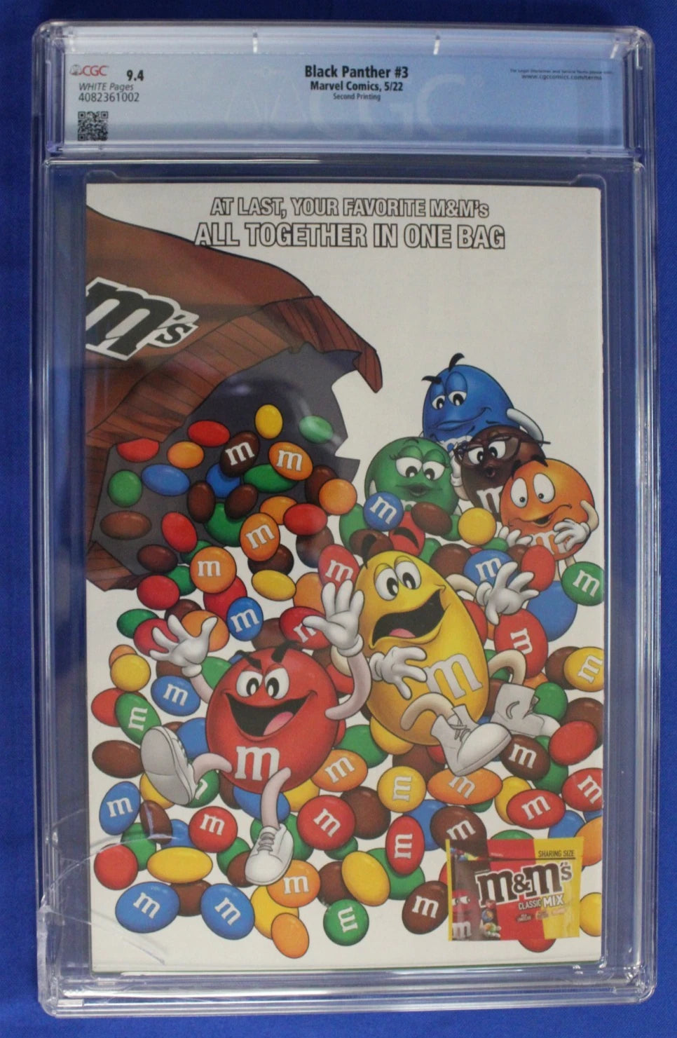 Black Panther #3 2nd Printing Variant CGC 9.4 NM DAMAGED CASE