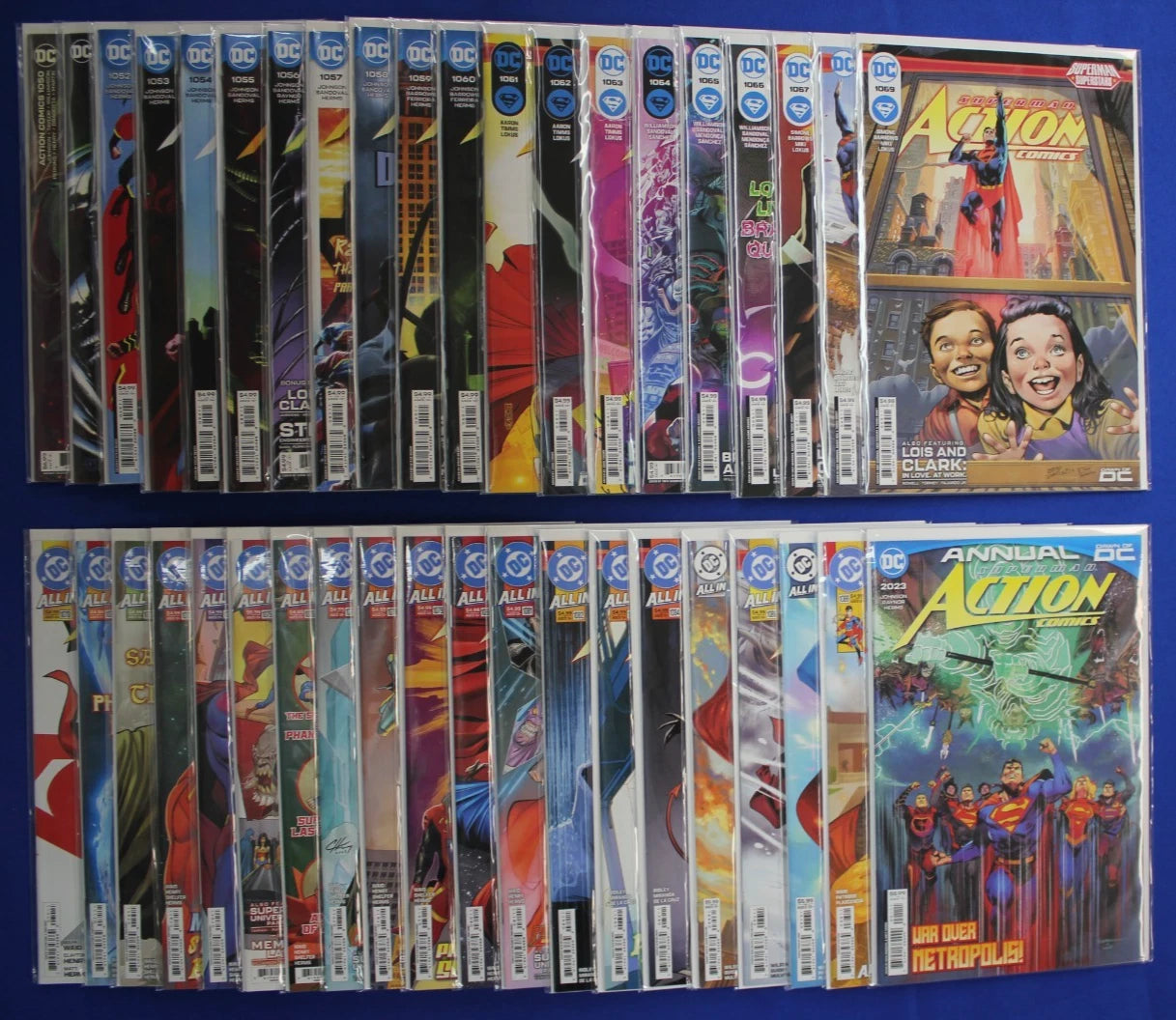 Action Comics #1050-1088 Run + Annual Lot of 40 VF/NM