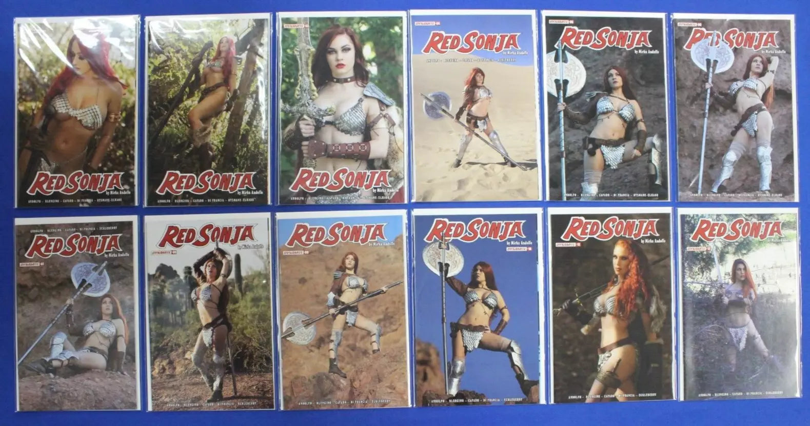 Red Sonja #1-12 Complete Cosplay Cover Set VF/NM