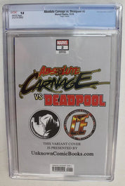 Absolute Carnage vs. Deadpool #2 Unknown Virgin Variant CGC 9.8 NM/M