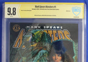 Mark Spears Monsters #4 Metal Cover CBCS 9.8 NM/M SIGNED