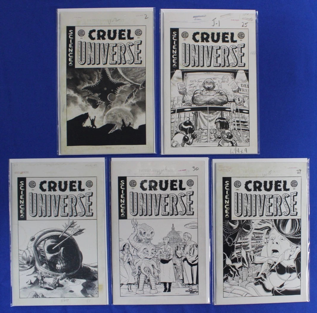 EC Cruel Universe #1-5 A, 1:20, & 1:50 Variants Complete Set VF/NM
