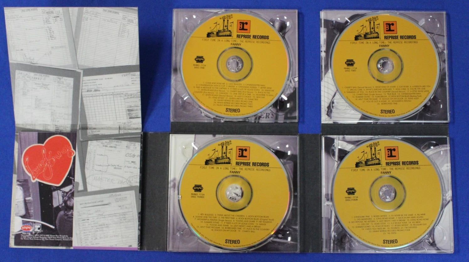 Fanny First Time in a Long Time The Reprise Recordings 4 CD Box Set Limited Edition