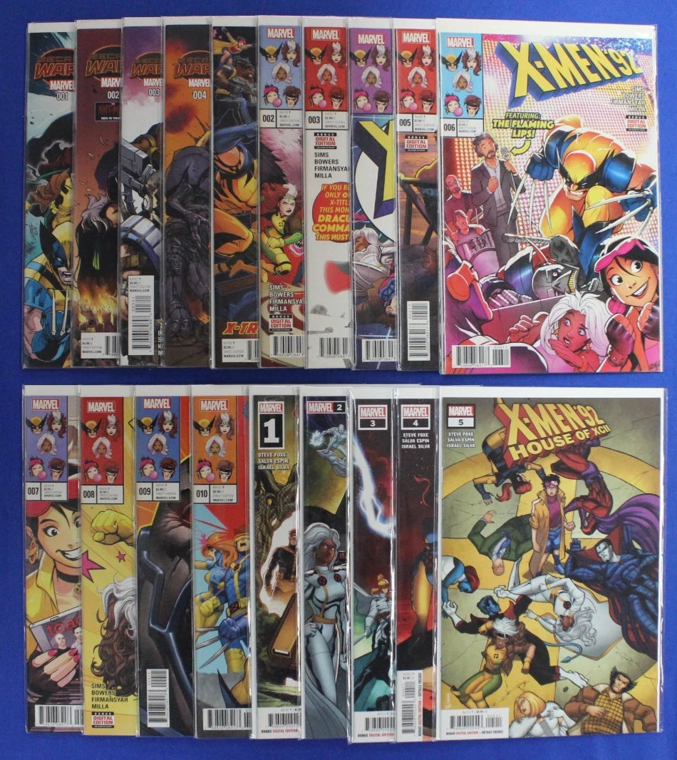 X-Men '92 #1-4, #1-10, & House of XCII #1-5 Complete Sets Lot of 19 VF/NM