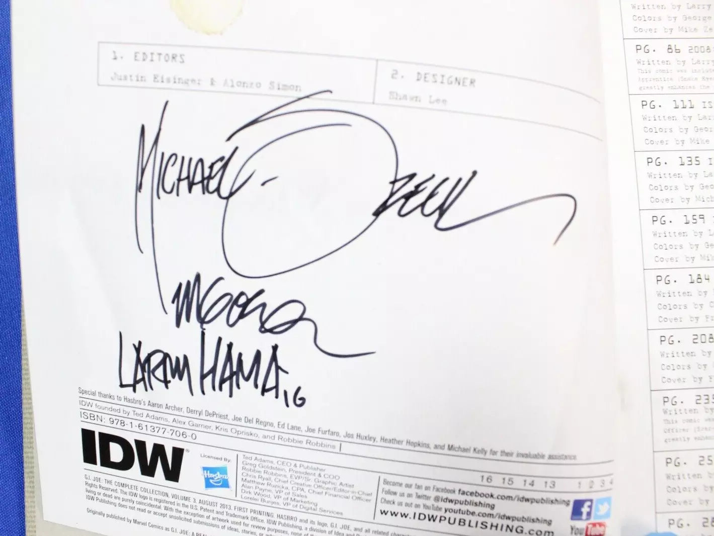 GI Joe Complete Collection Vol #1 2 3 4 5 6 7 SIGNED Hardcovers