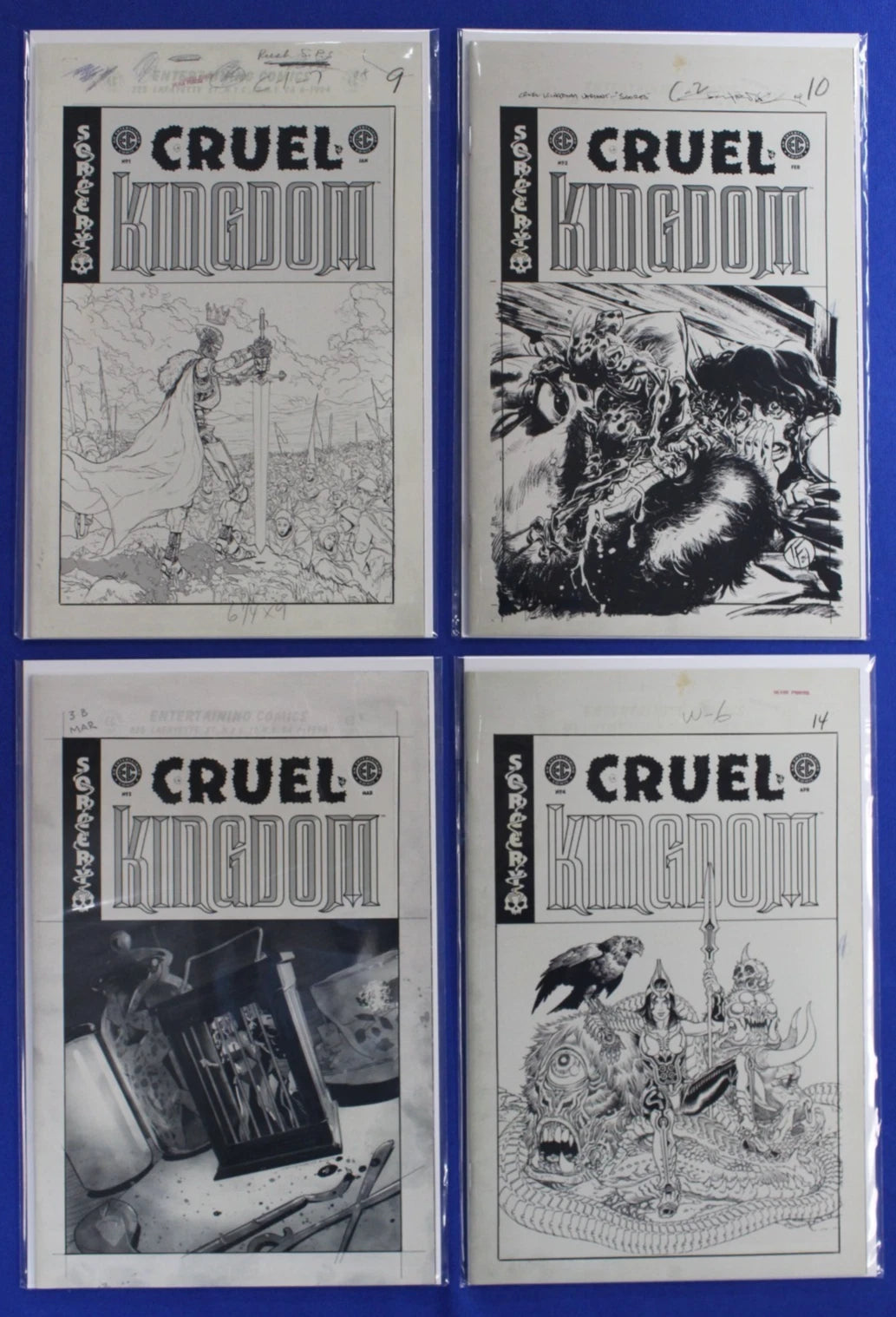 EC Cruel Kingdom #1-4 All 1:20 Variants Complete Set VF/NM