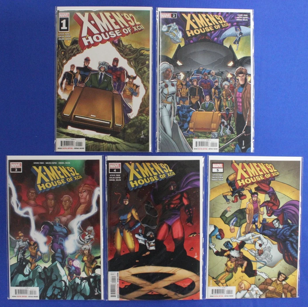 X-Men '92 #1-4, #1-10, & House of XCII #1-5 Complete Sets Lot of 19 VF/NM
