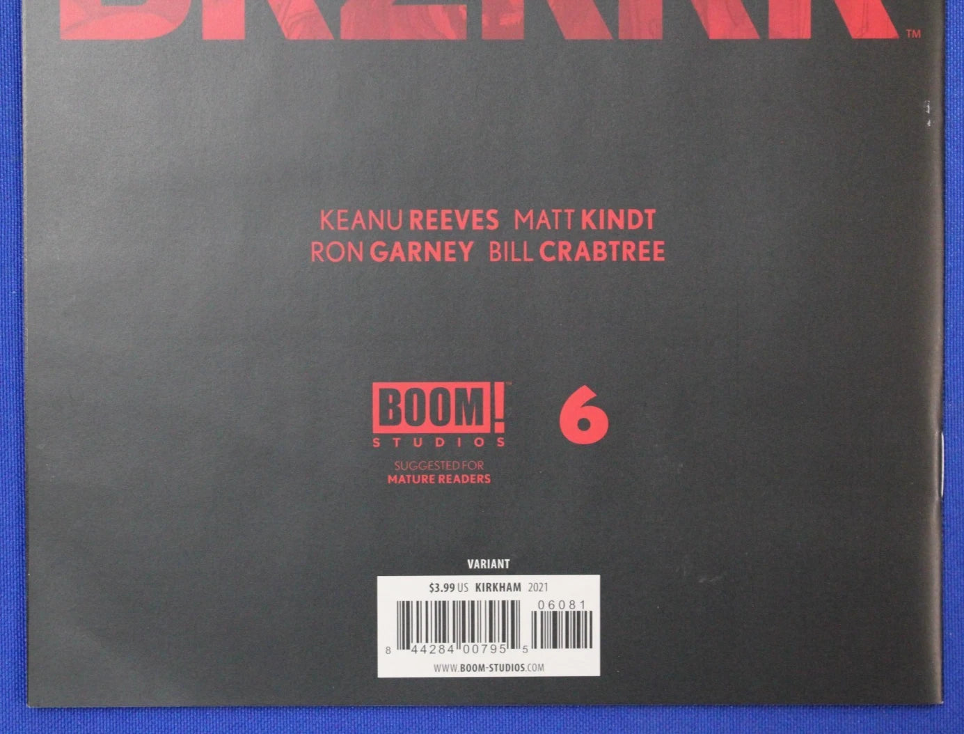 BRZRKR #6 1:150 Tyler Kirkham Virgin Variant VF/NM