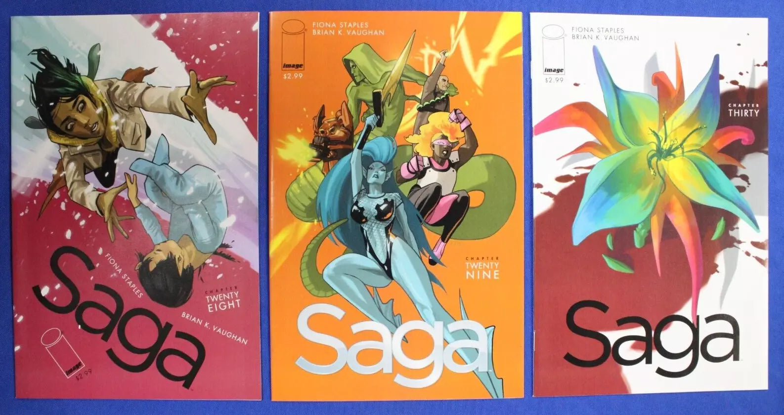 Saga #2-6, #8-66 Near Complete Set + 2nd & 3rd Prints VF/NM