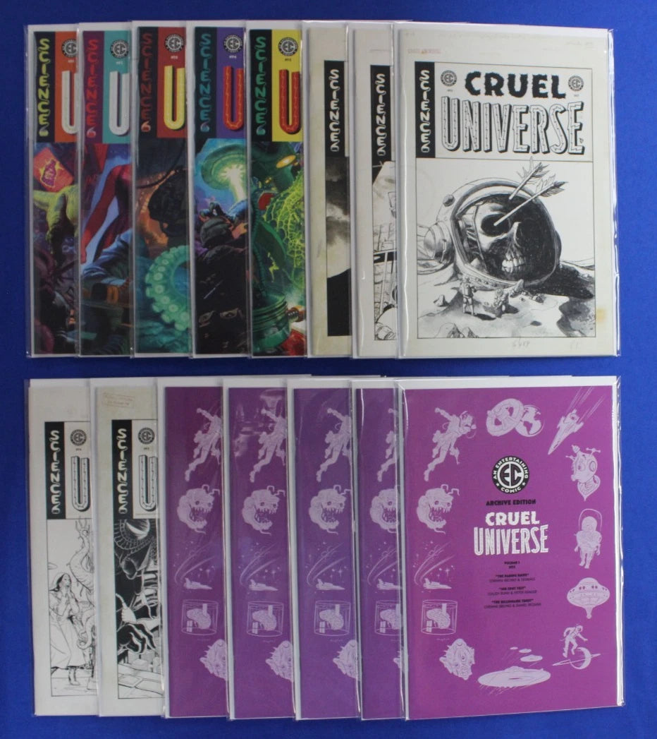 EC Cruel Universe #1-5 A, 1:20, & 1:50 Variants Complete Set VF/NM