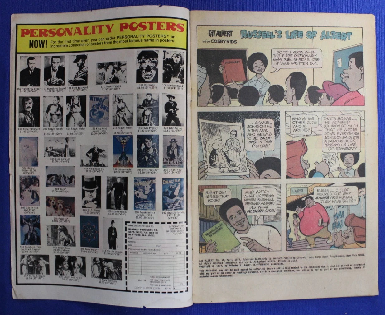 Fat Albert and the Cosby Kids Lot of 4 FR-GD