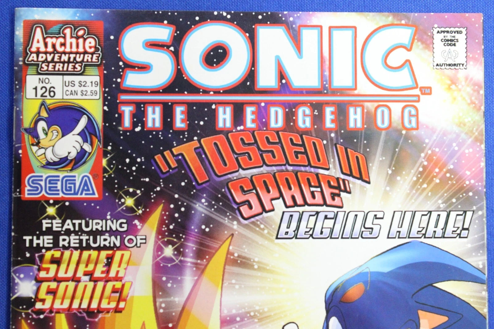 Sonic the Hedgehog #126 Newsstand Edition VF