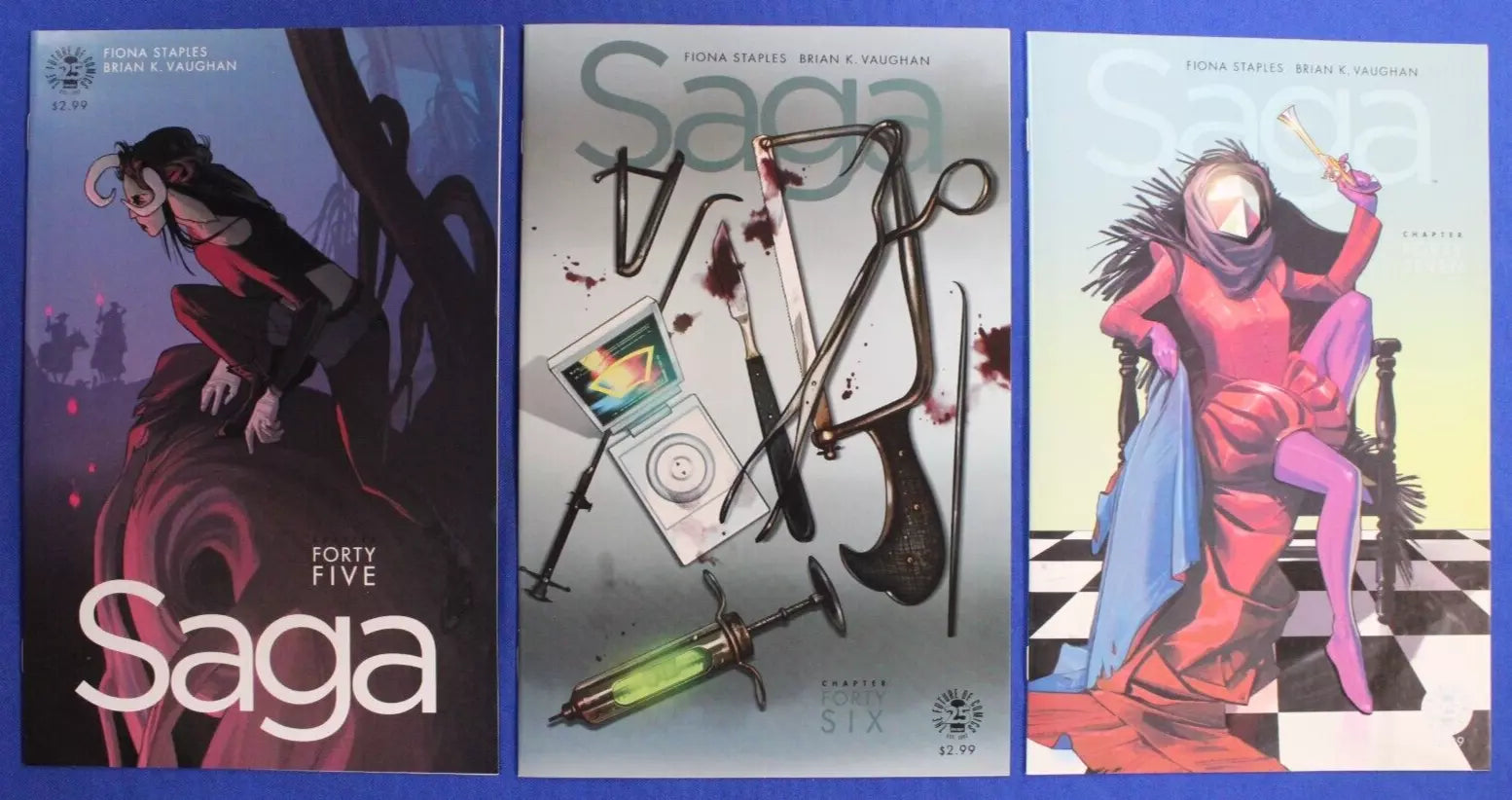 Saga #2-6, #8-66 Near Complete Set + 2nd & 3rd Prints VF/NM