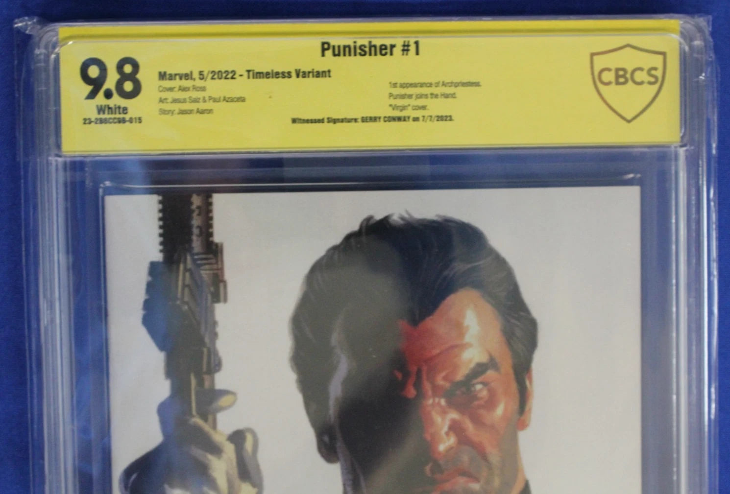Punisher #1 Timeless Variant SIGNED Gerry Conway CBCS 9.8 NM/M