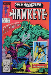 Solo Avengers #12 Starring Hawkeye SIGNED by Stan Lee VF