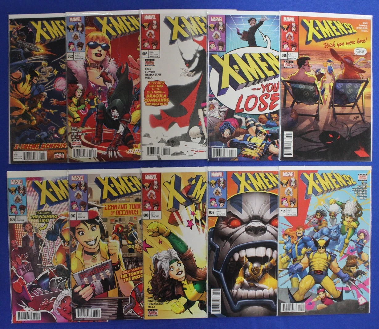 X-Men '92 #1-4, #1-10, & House of XCII #1-5 Complete Sets Lot of 19 VF/NM
