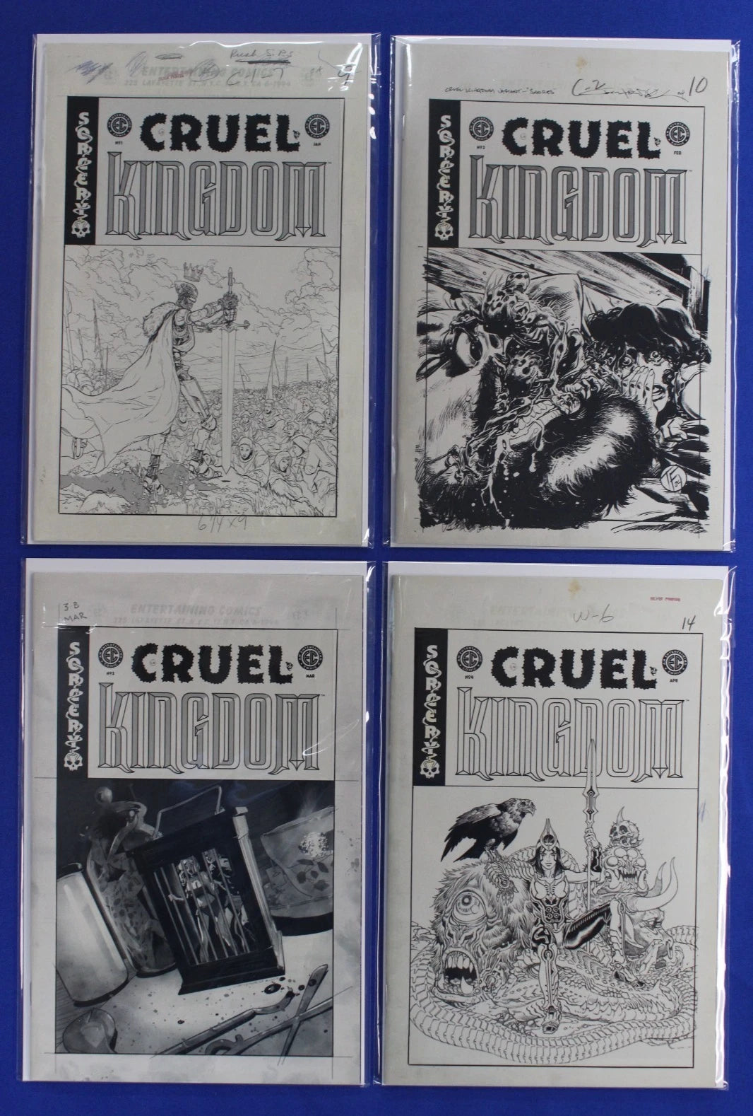 EC Cruel Kingdom #1-4 All 1:20 & 1:50 Variants Complete Set VF/NM