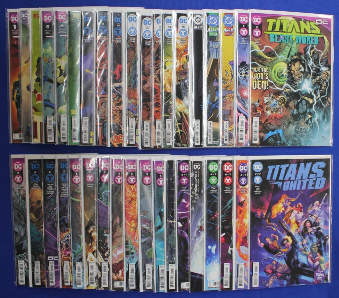 Titans #1-2, #4-18 + Beast World 1-6 & United 1-7 + Extras VF/NM