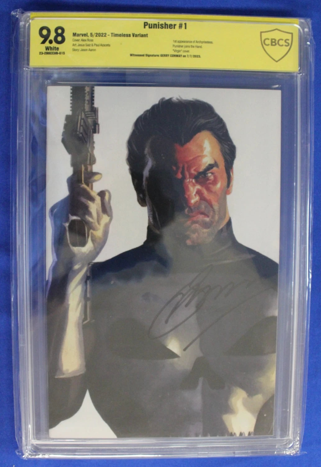 Punisher #1 Timeless Variant SIGNED Gerry Conway CBCS 9.8 NM/M