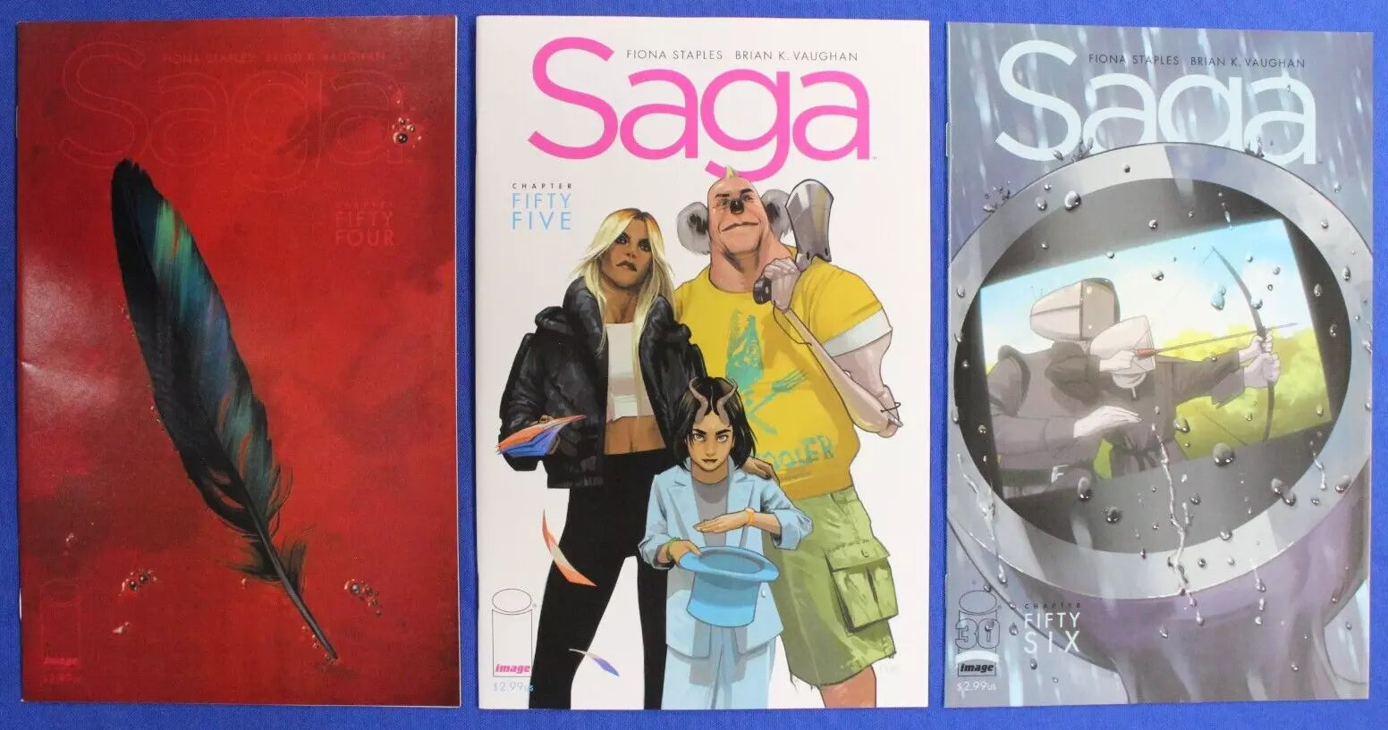 Saga #2-6, #8-66 Near Complete Set + 2nd & 3rd Prints VF/NM