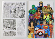 JLA Avengers Hardcover Slipcase Set w/ Compendium Signed x4 by George Perez