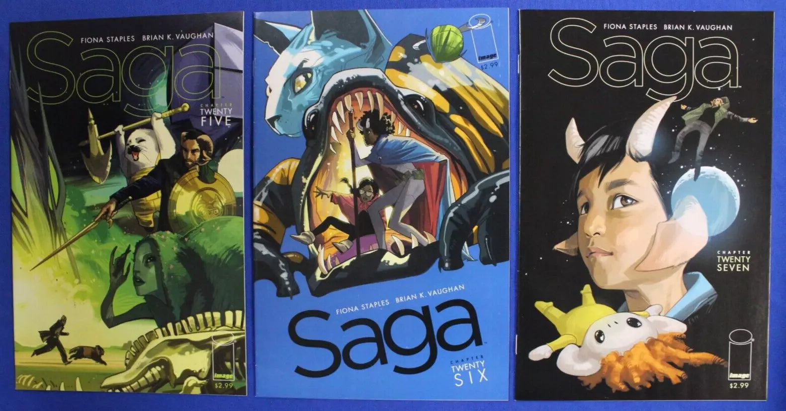 Saga #2-6, #8-66 Near Complete Set + 2nd & 3rd Prints VF/NM