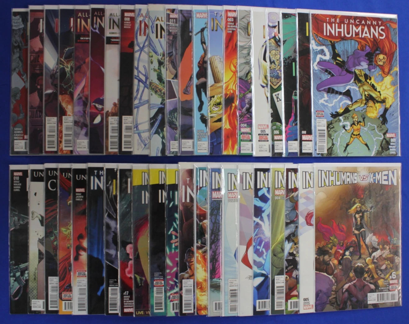 All-New Inhumans 1-11 + Uncanny 0-20 + vs X-Men 1-6 Complete Lot of 42 VF/NM