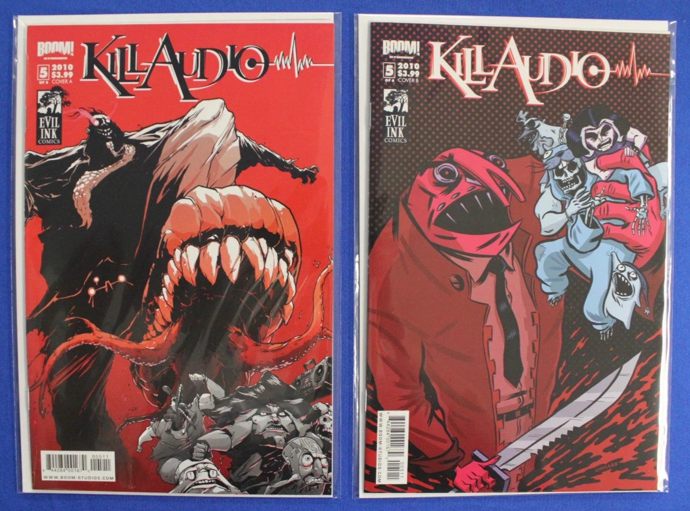 Kill Audio #1-6 A & B Covers + Key of Z #1 1:10 Tony Moore Variant VF/NM