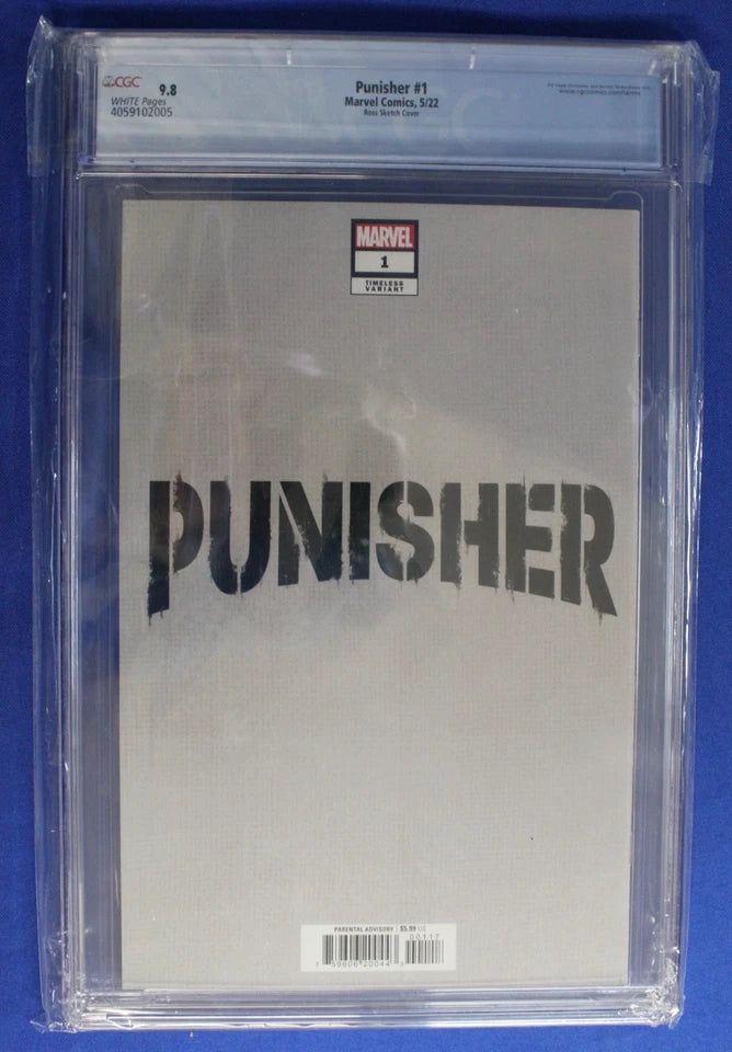 Punisher #1 1:200 Timeless Alex Ross Sketch Variant CGC 9.8 NM/M