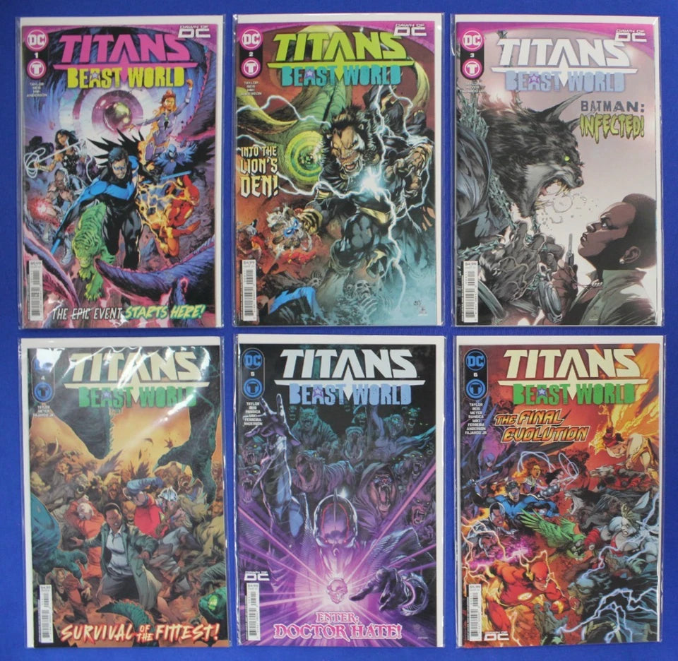 Titans #1-2, #4-18 + Beast World 1-6 & United 1-7 + Extras VF/NM